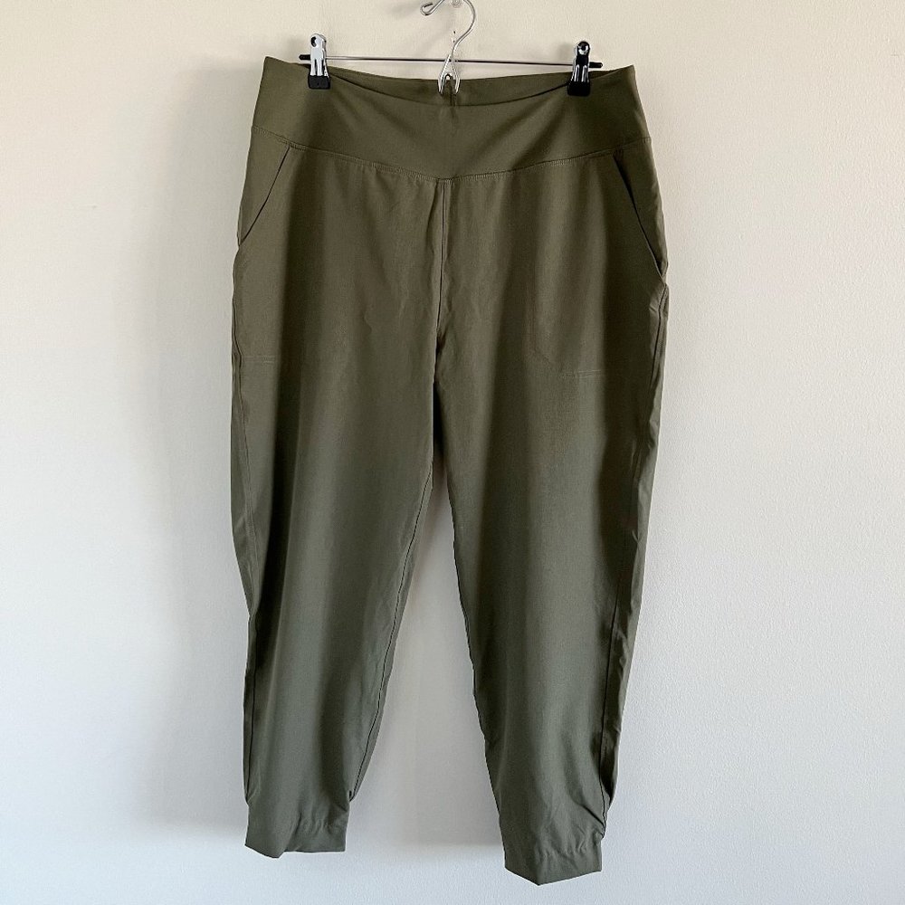 Patagonia Lined Happy Hike Studio Jogger Pants L Green